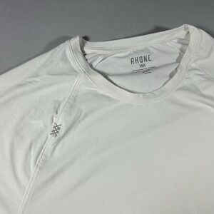 Mens Rhone Reign Tee White XL Performance Athletic Shirt Short Sleeve Gym